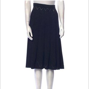 ST. JOHN COLLECTION Dark Blue Knee-Length Skirt, Size M (US Size 6)
